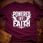 Powered By Faith T-Shirt