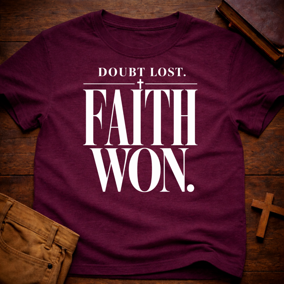 Doubt Lost. Faith Won T-Shirt