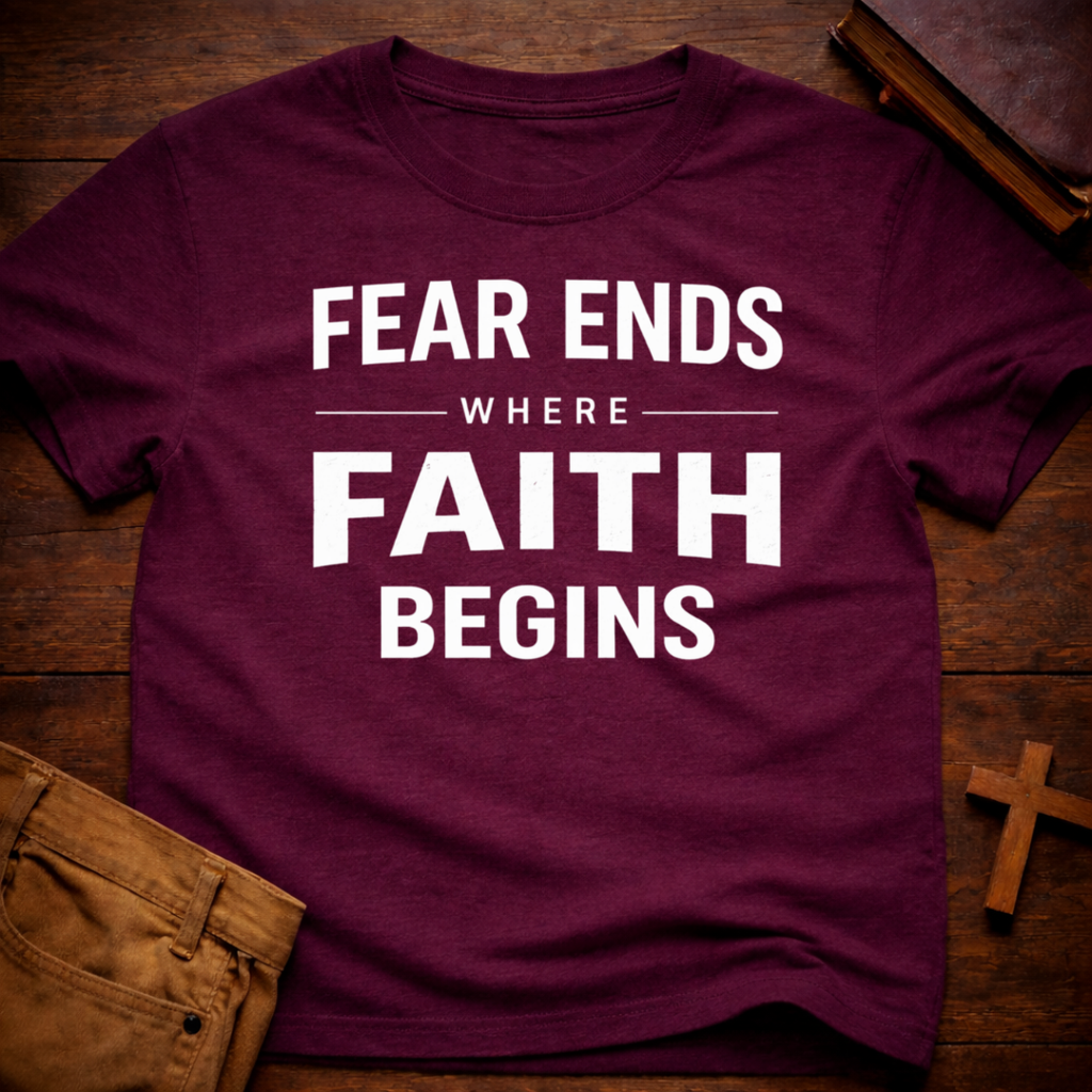 Fear Ends Where Faith Begins T-Shirt