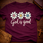 God Is Good Floral T-Shirt