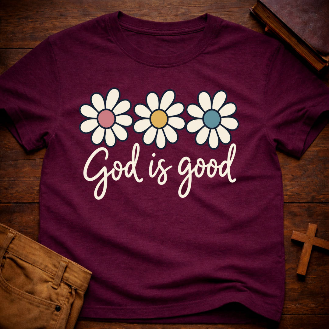 God Is Good Floral T-Shirt