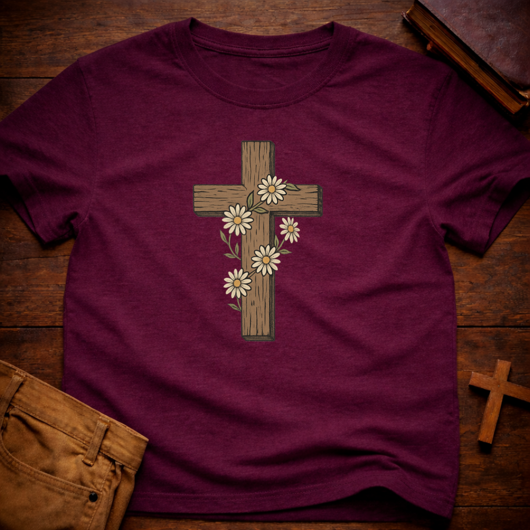 Floral Cross T-Shirt