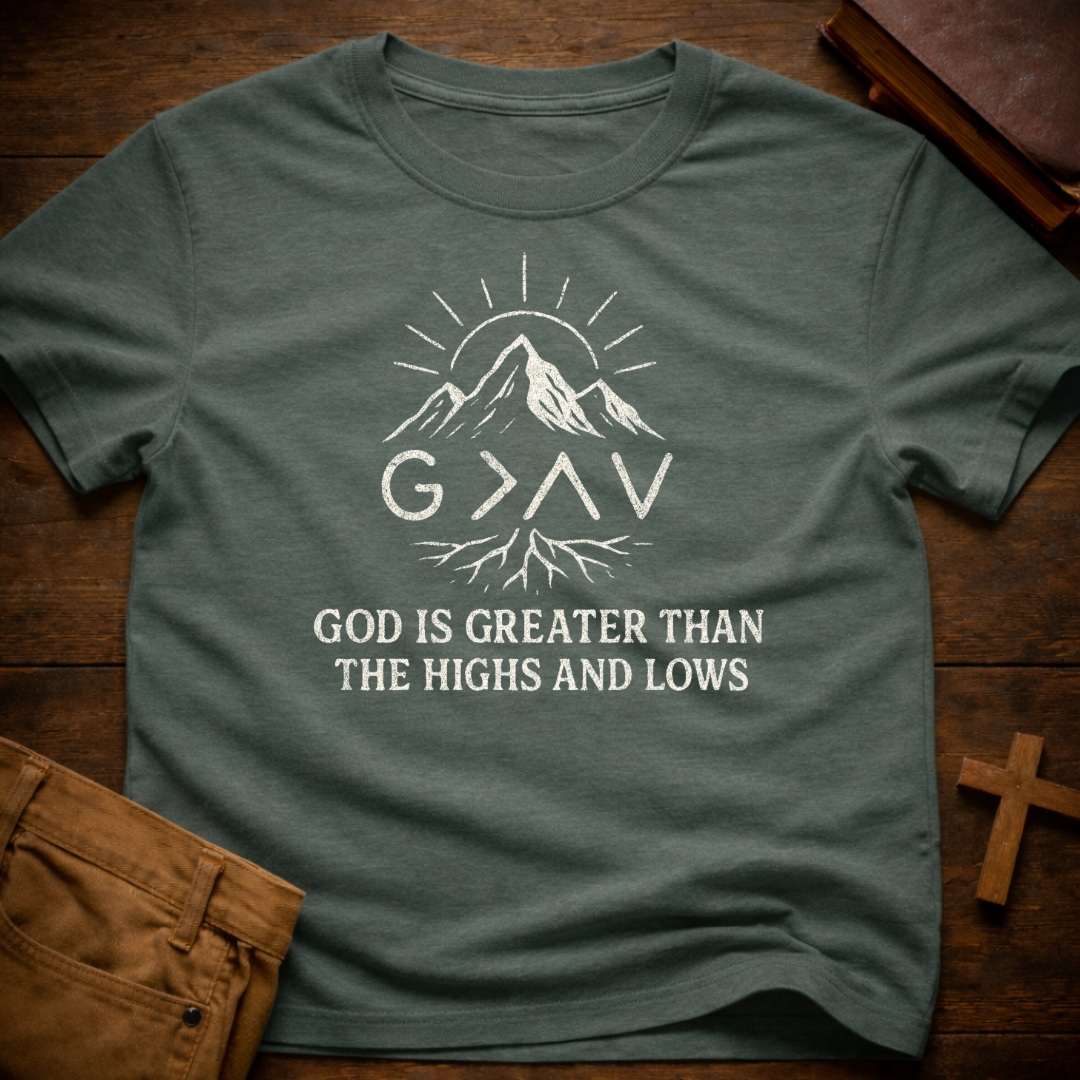 God is Greater than the Highs and Lows T-Shirt