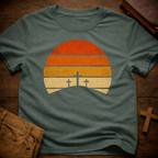 Three Crosses On A Hill T-Shirt