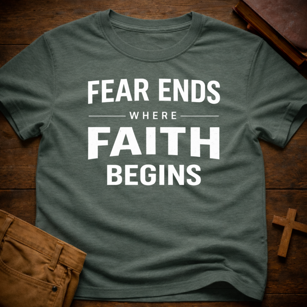 Fear Ends Where Faith Begins T-Shirt