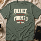 Built In The Gym Formed By The Word T-Shirt