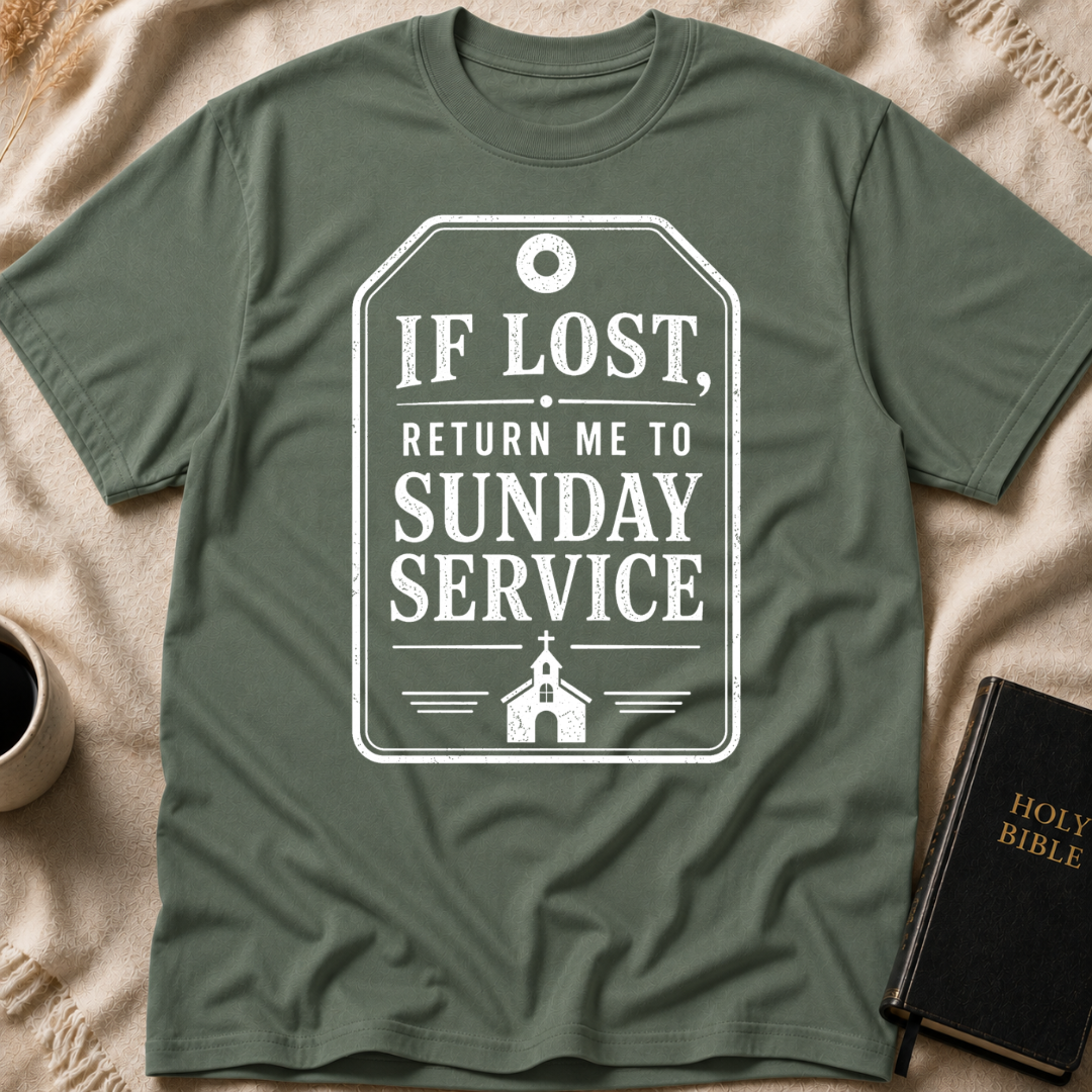 If lost, return me to Sunday service T-Shirt