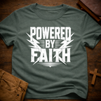 Powered By Faith T-Shirt
