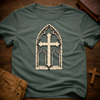 Cathedral Window Cross T-Shirt