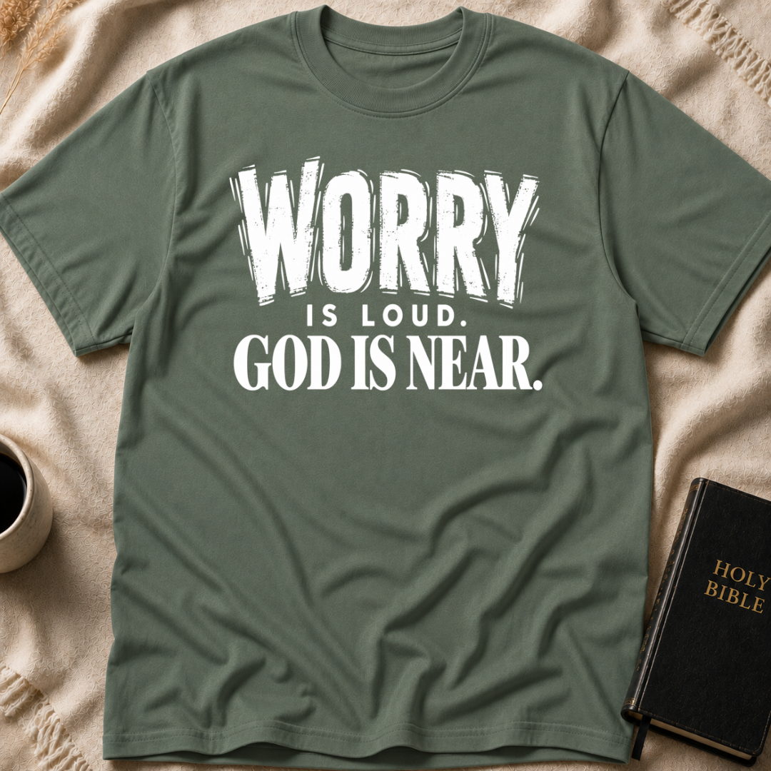 Worry Is Loud, God Is Near T-Shirt