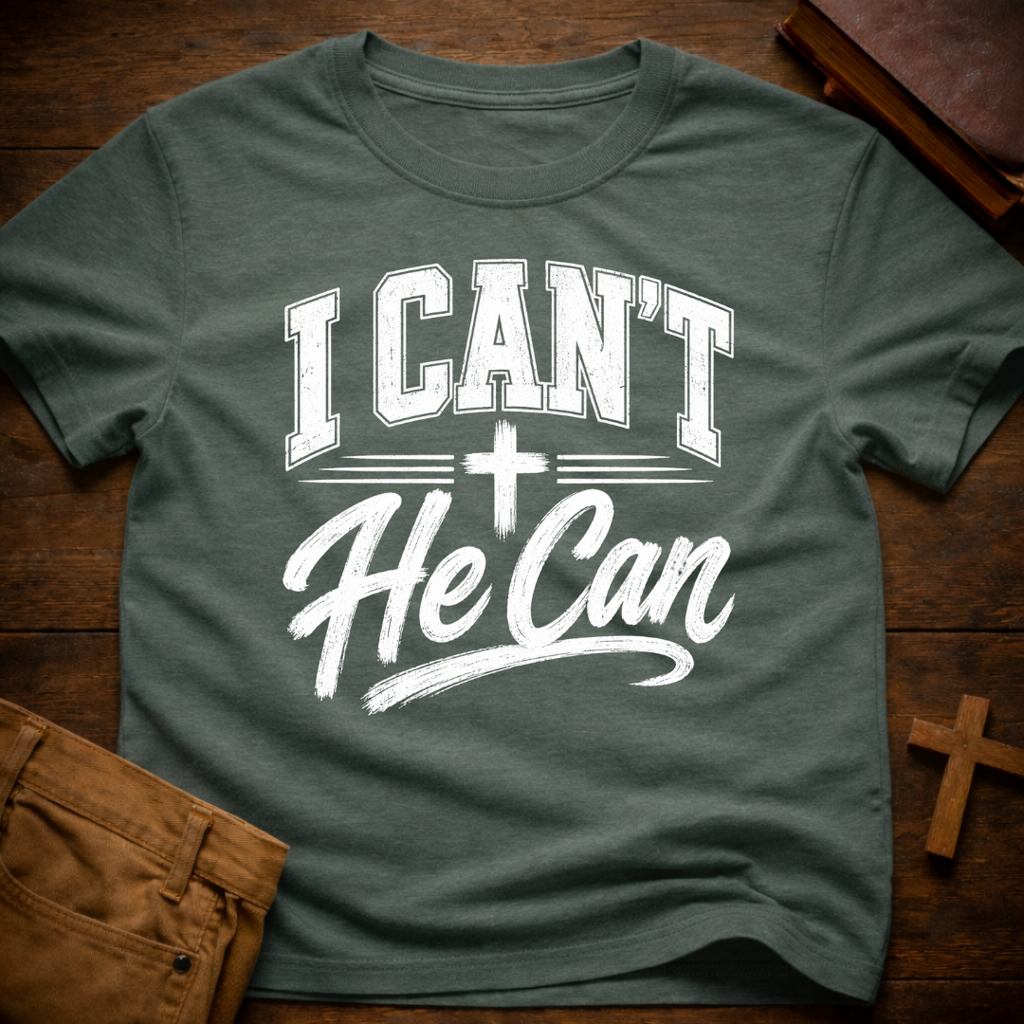 I Can’t He Can T-Shirt