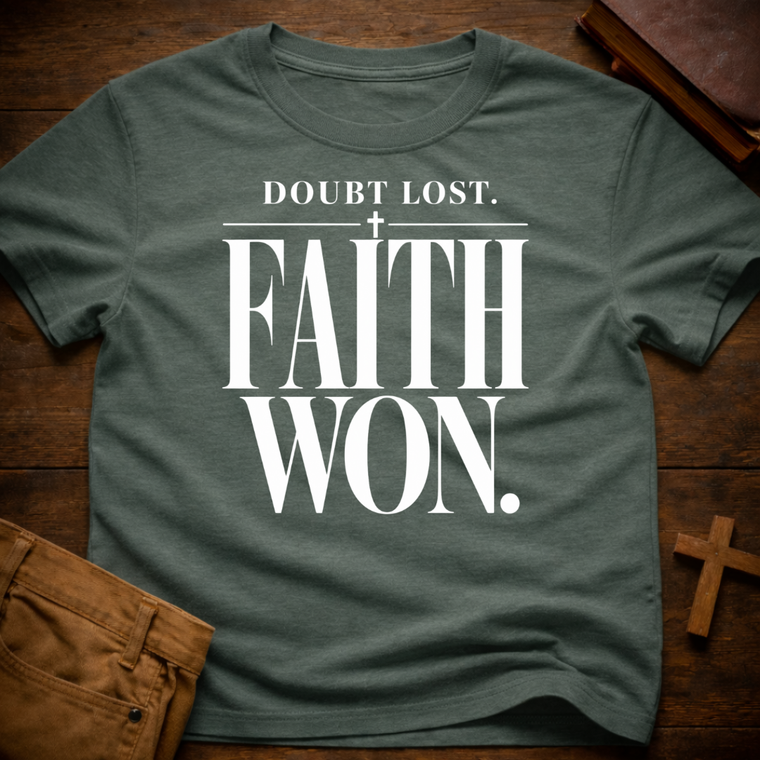 Doubt Lost. Faith Won T-Shirt