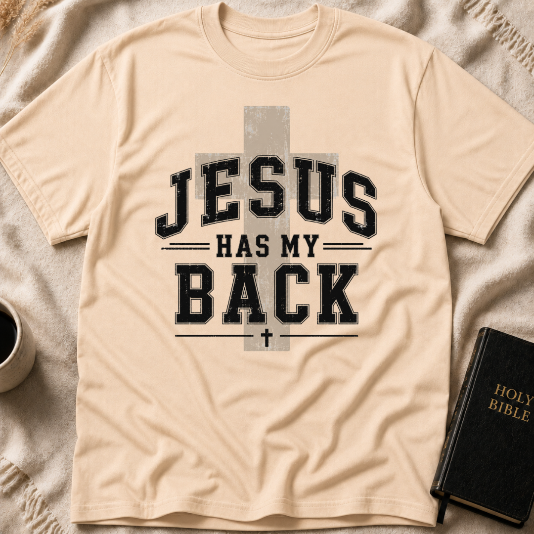 Jesus Has My Back Cross T-Shirt