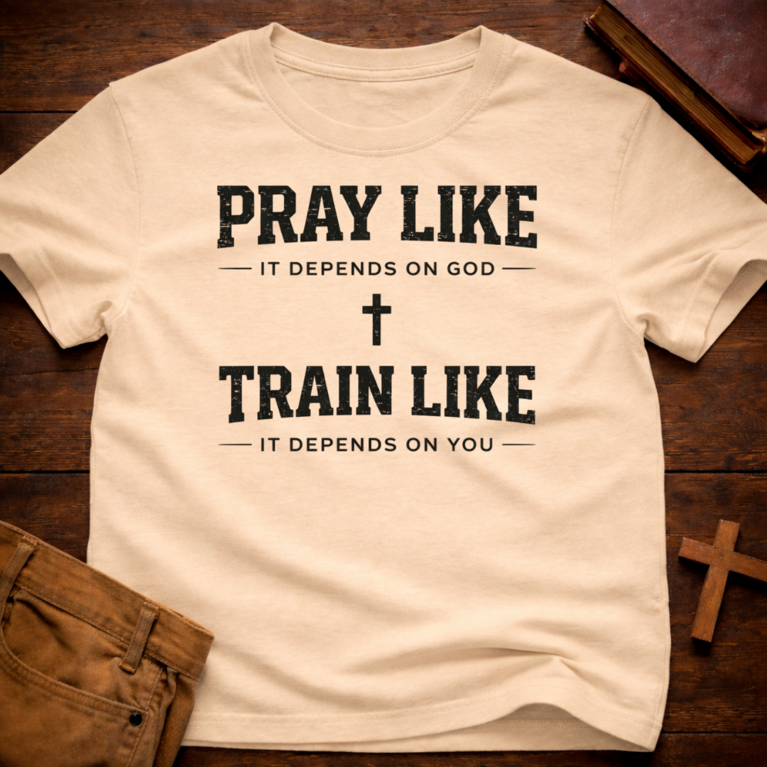 Pray Like it Depends on God Train Like it Depends on You T-Shirt