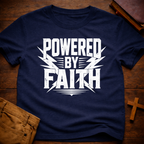 Powered By Faith T-Shirt