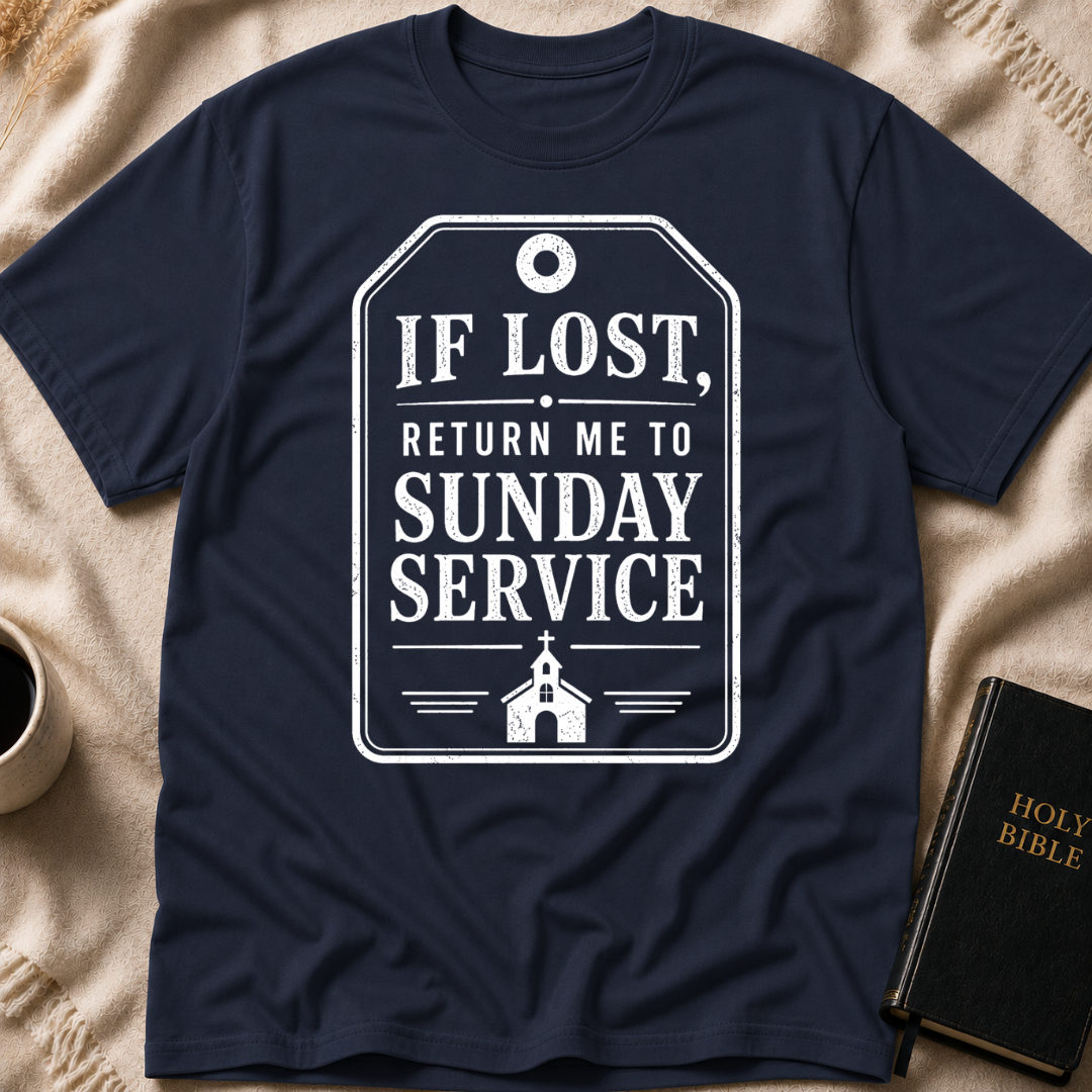 If lost, return me to Sunday service T-Shirt