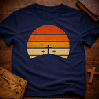 Three Crosses On A Hill T-Shirt