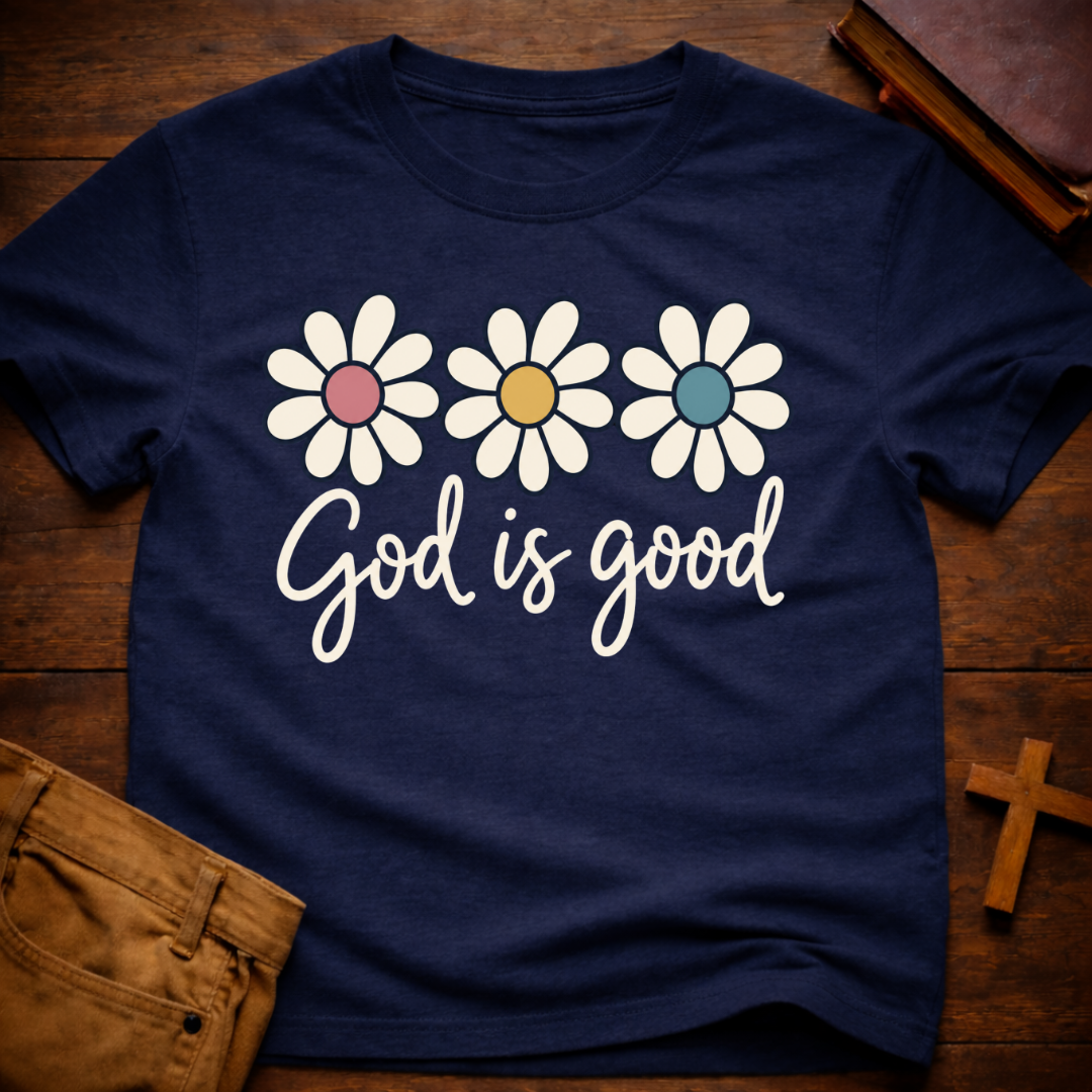 God Is Good Floral T-Shirt