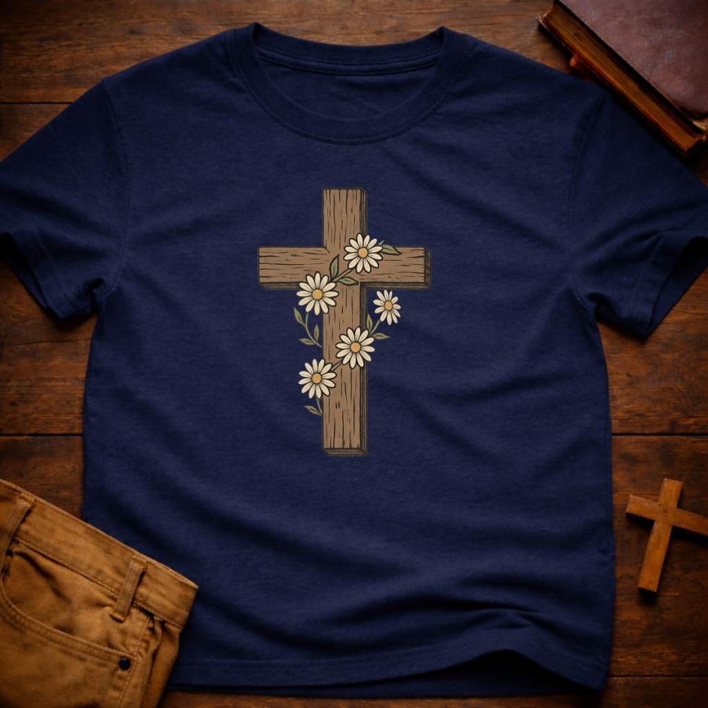 Floral Cross T-Shirt