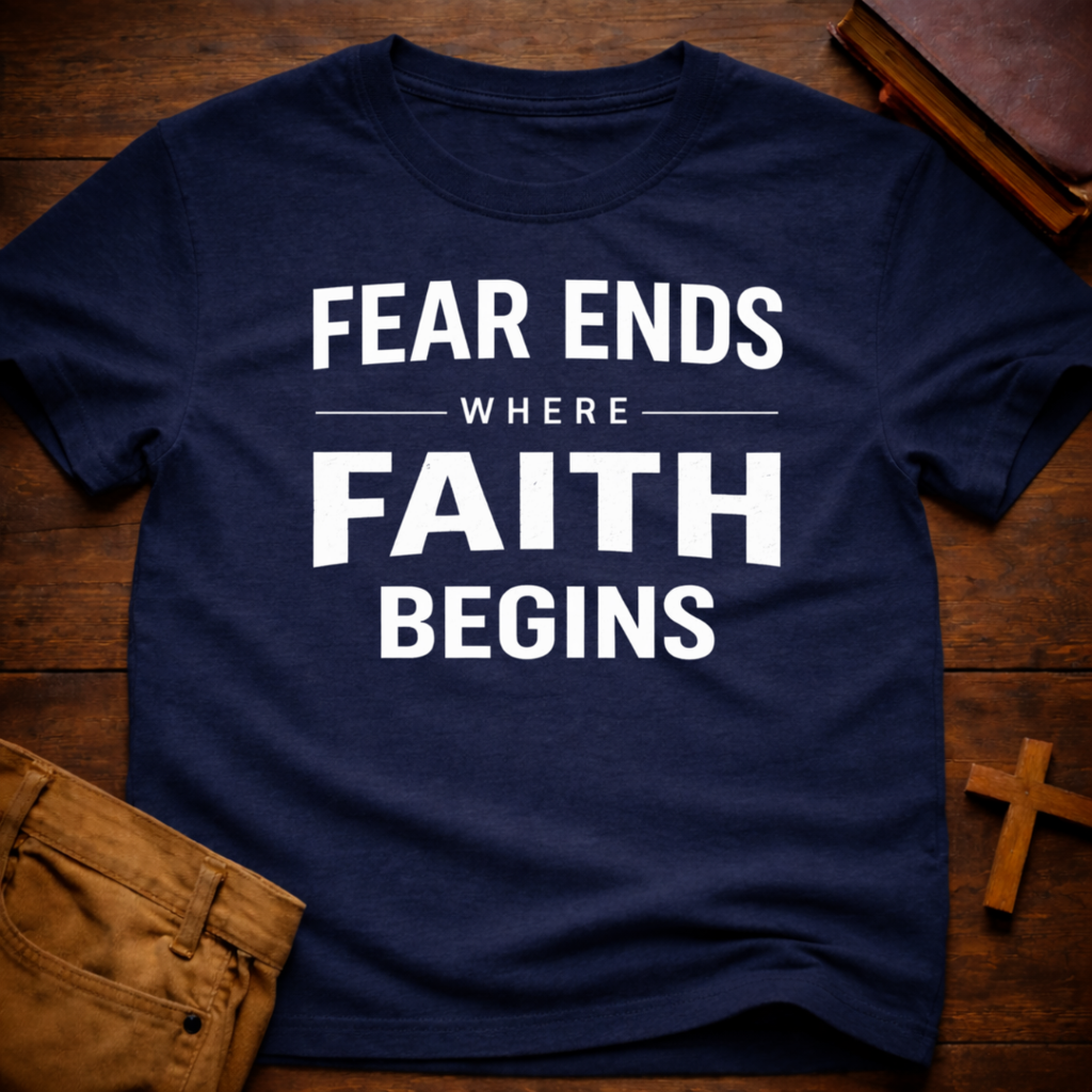 Fear Ends Where Faith Begins T-Shirt