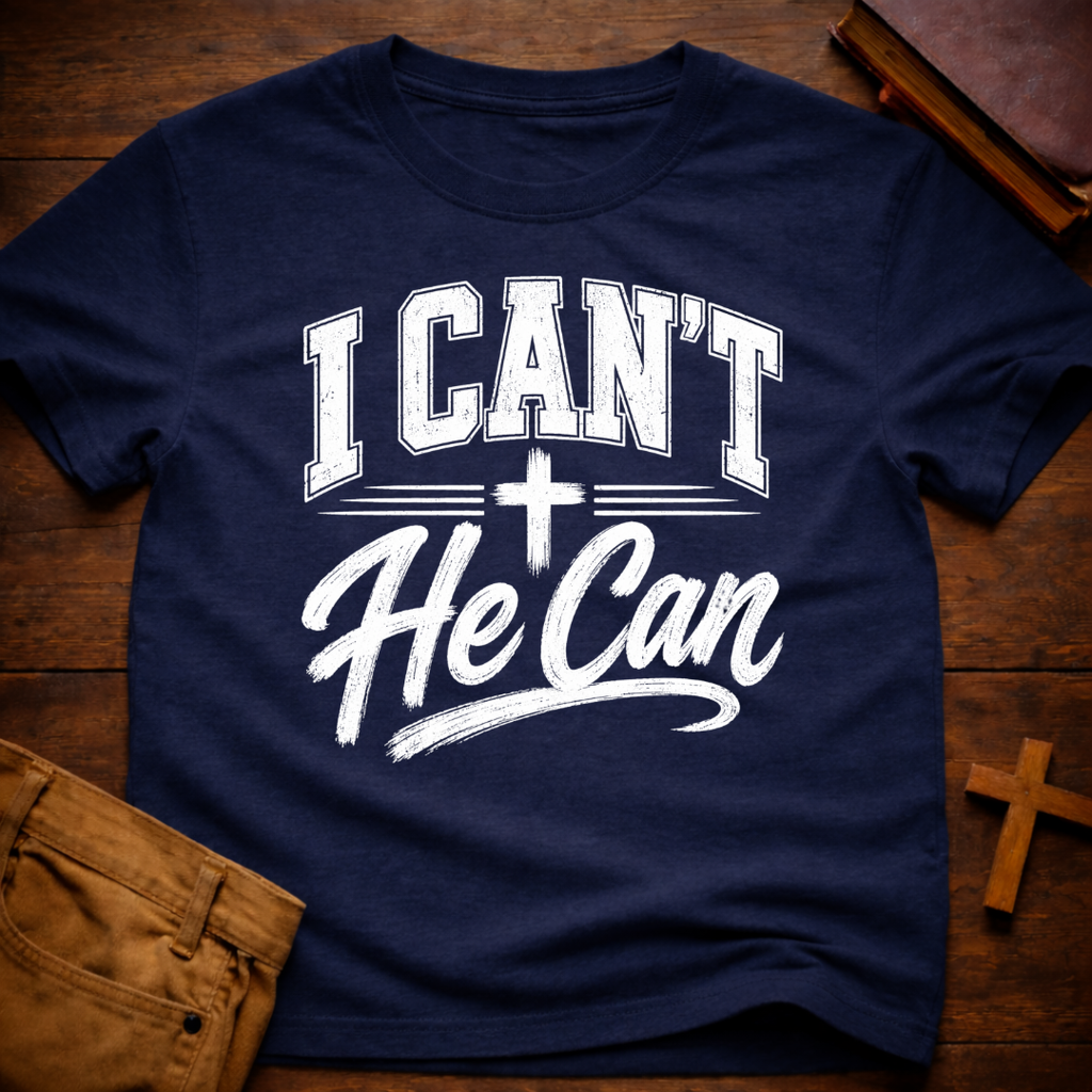 I Can’t He Can T-Shirt