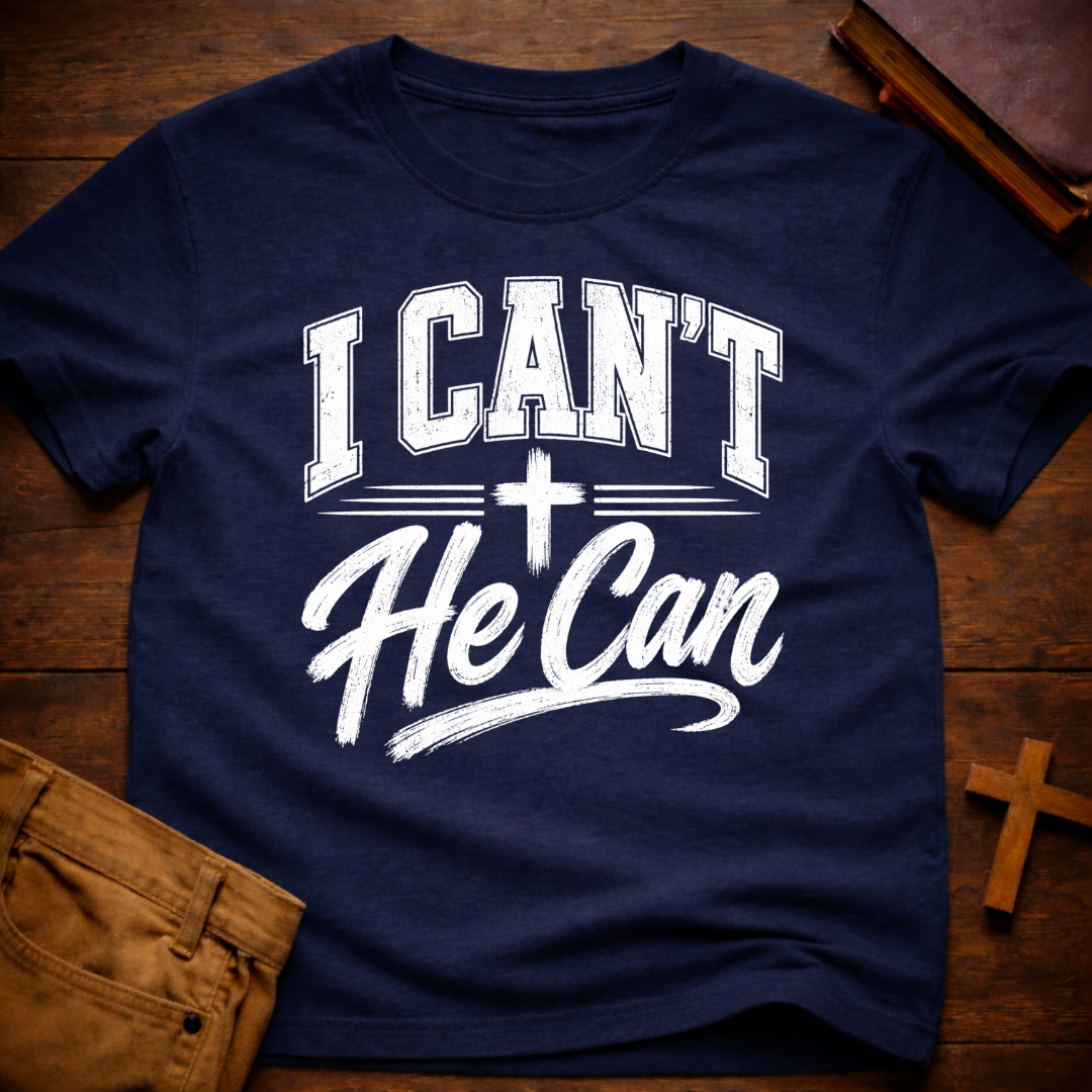 I Can’t He Can T-Shirt