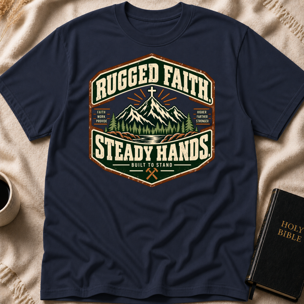 Rugged Faith. Steady Hands T-Shirt