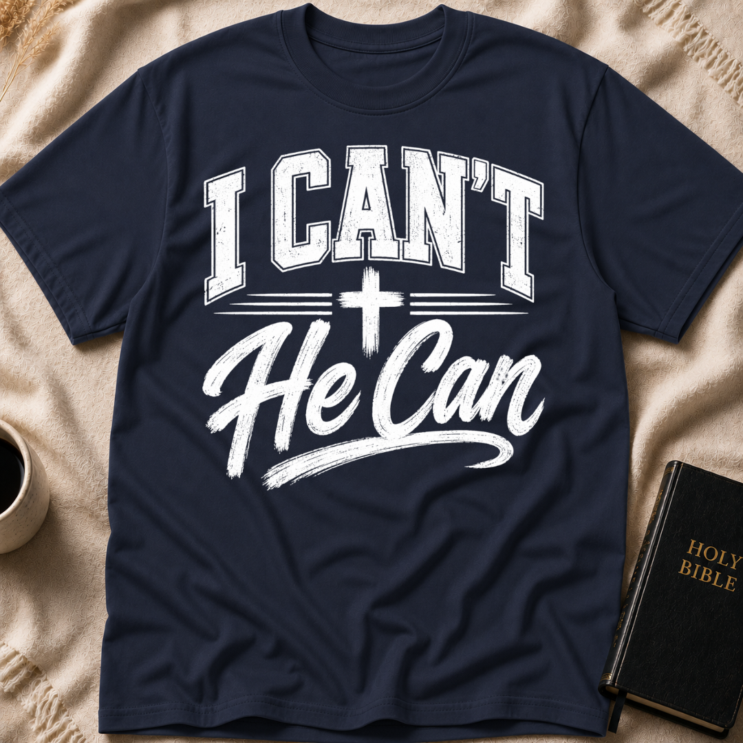 I Can’t He Can T-Shirt