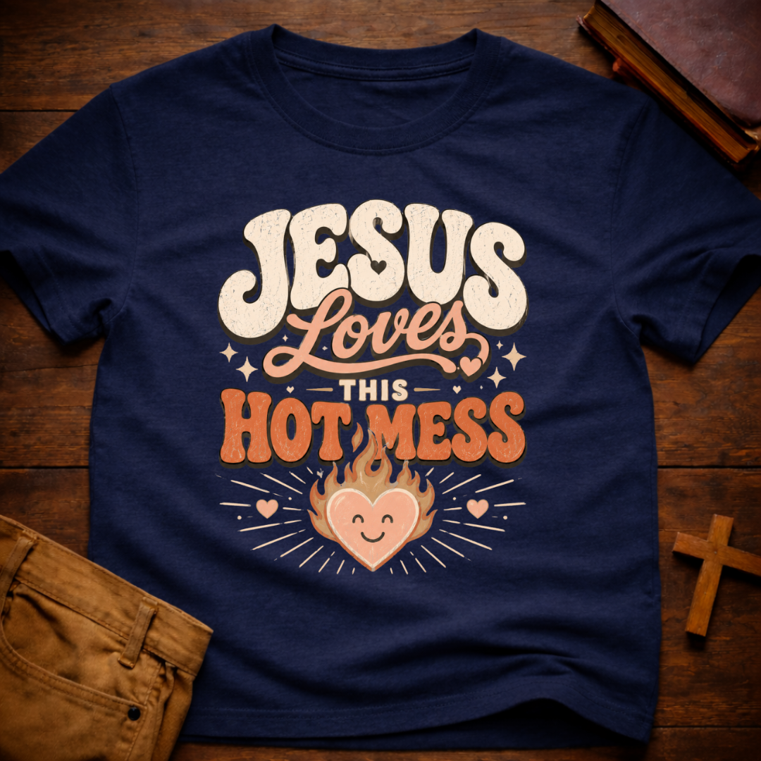 Jesus Loves This Hot Mess T-Shirt