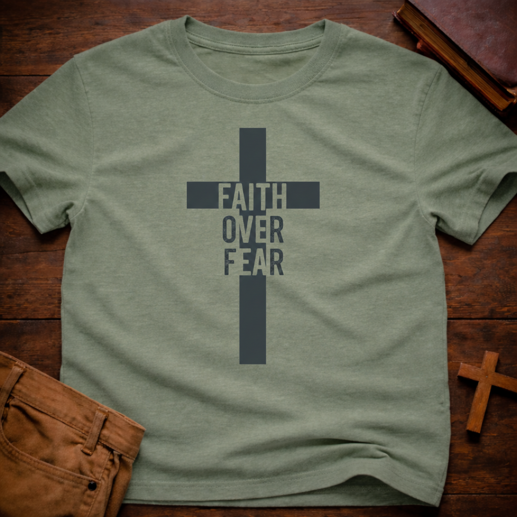Faith Over Fear Cross T-Shirt