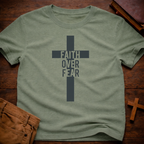 Faith Over Fear Cross T-Shirt