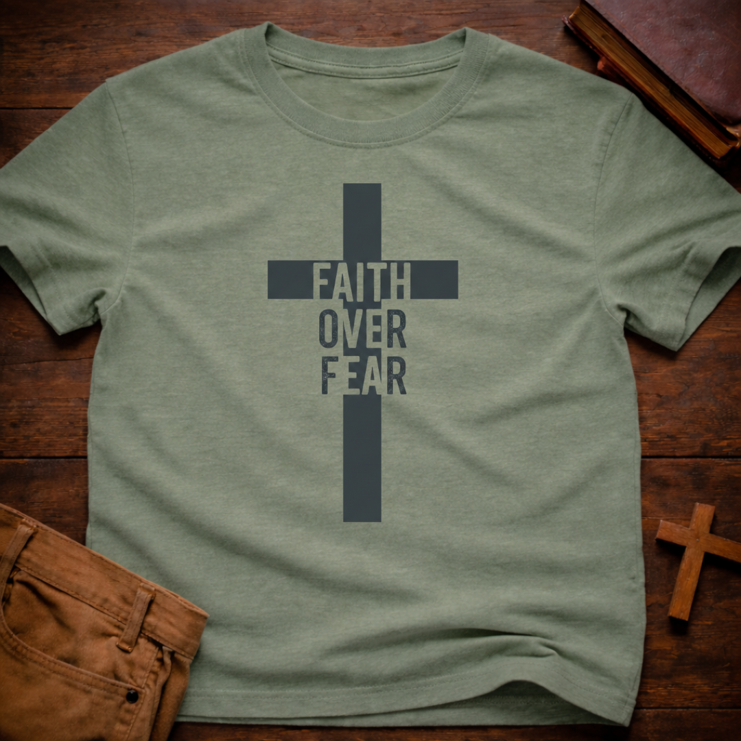 Faith Over Fear Cross T-Shirt