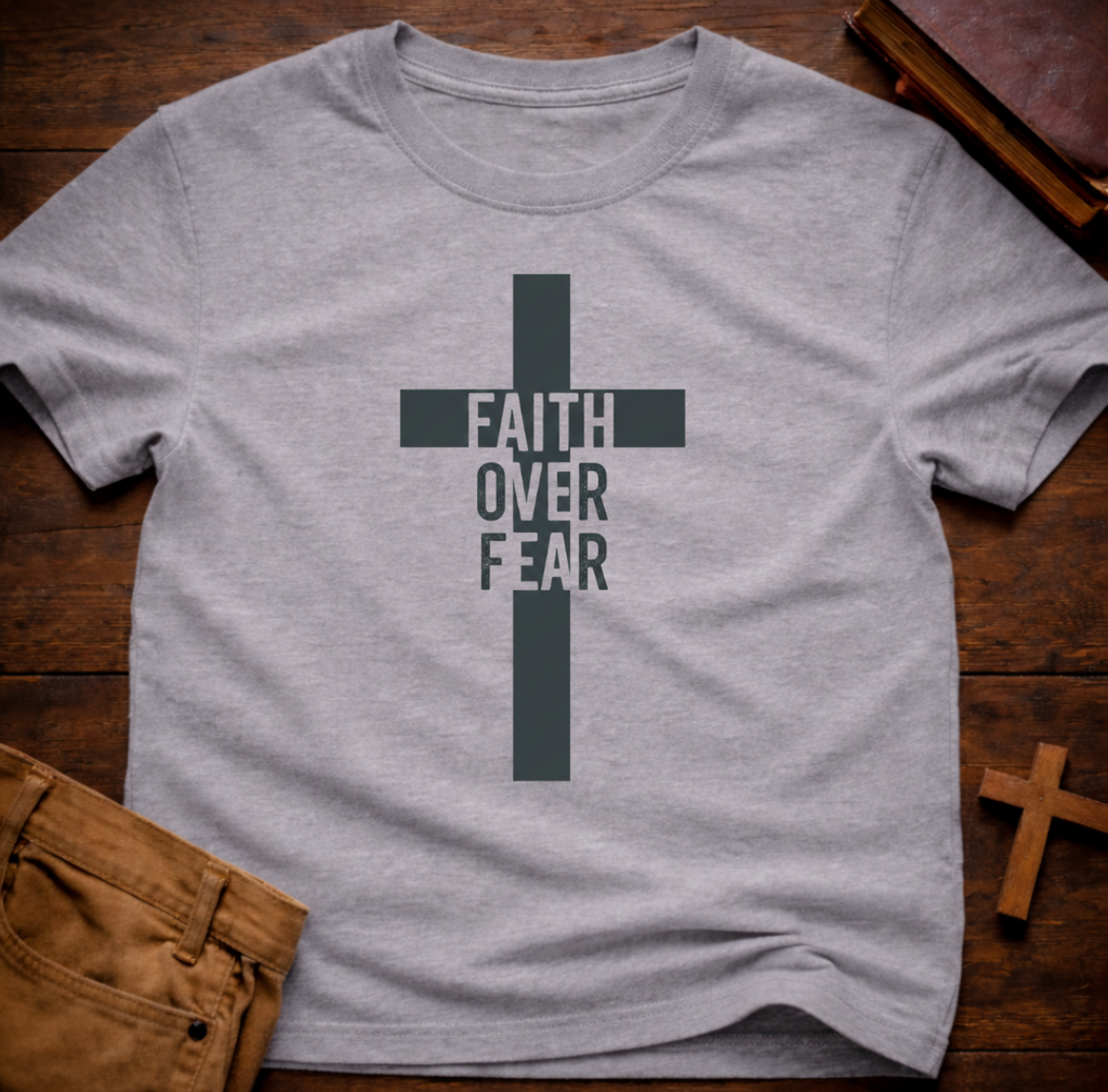 Faith Over Fear Cross T-Shirt