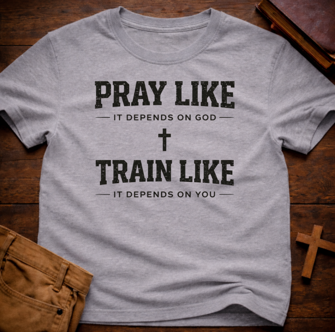 Pray Like it Depends on God Train Like it Depends on You T-Shirt