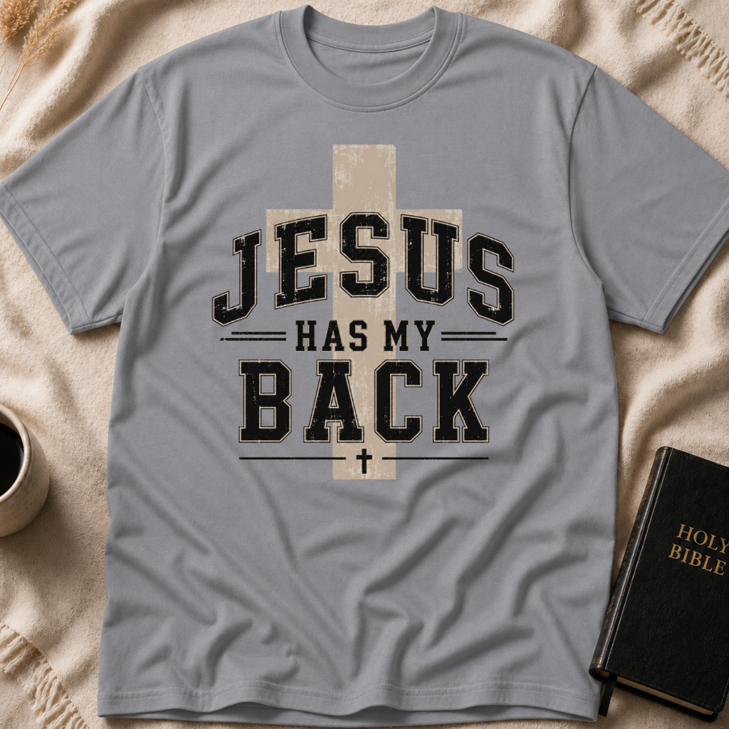 Jesus Has My Back Cross T-Shirt