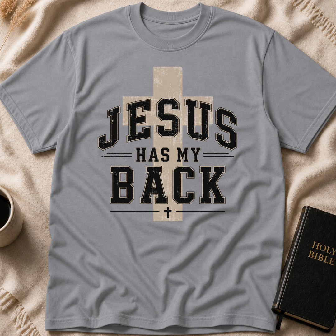 Jesus Has My Back Cross T-Shirt