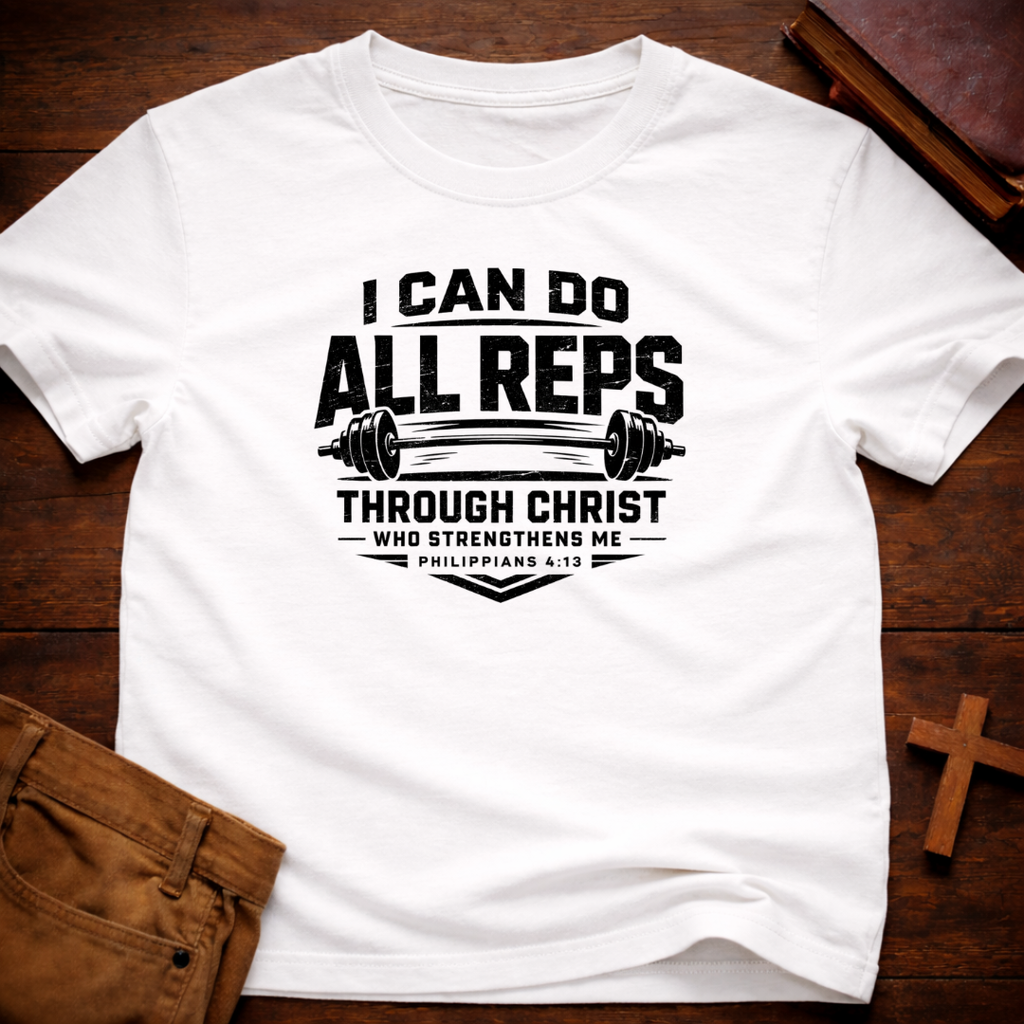 I Can do all Reps Through Him that Strengthens me T-Shirt