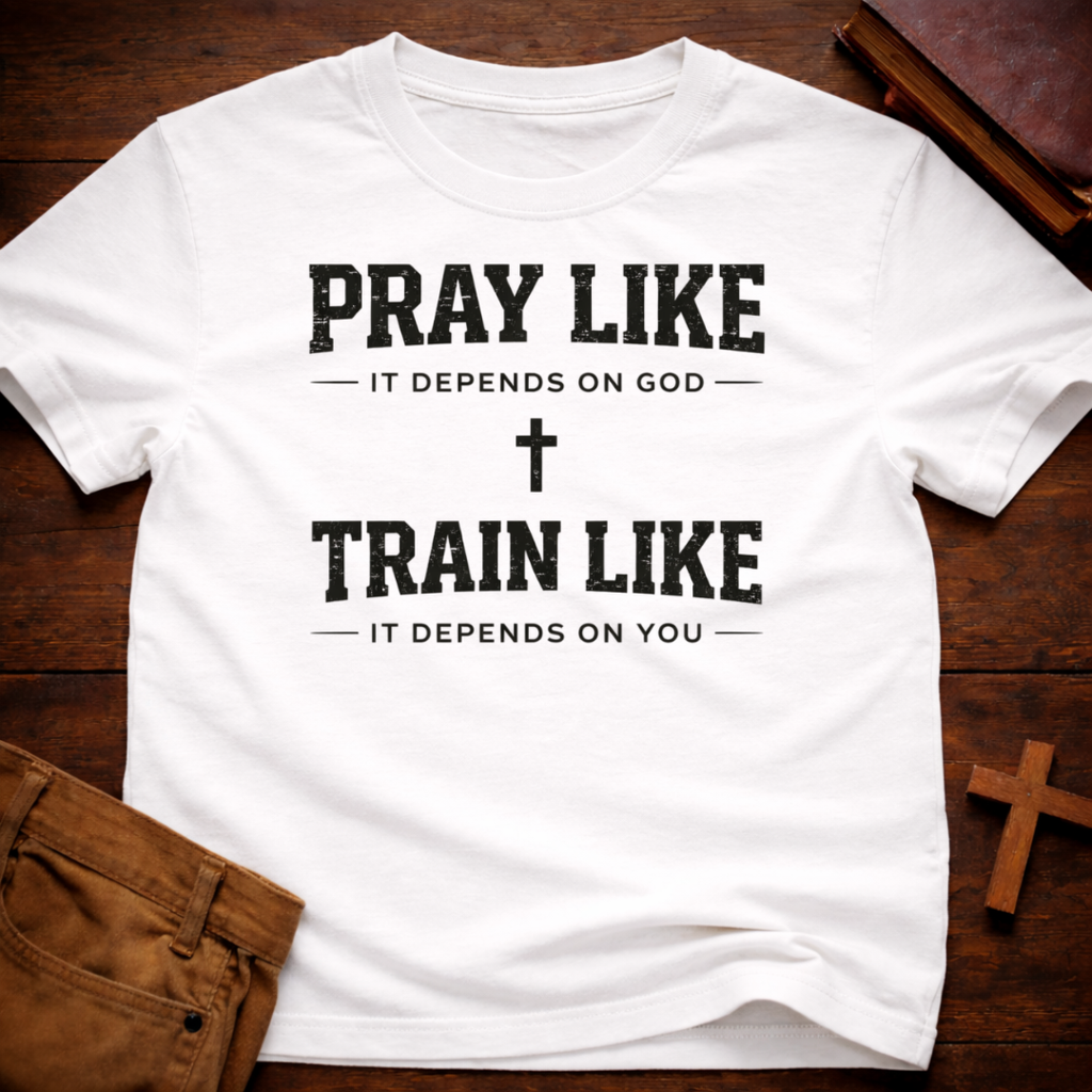 Pray Like it Depends on God Train Like it Depends on You T-Shirt